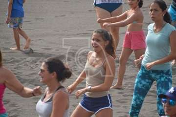 Clases magistrales de Zumba y Body Combat en Melenara (Foto TA)